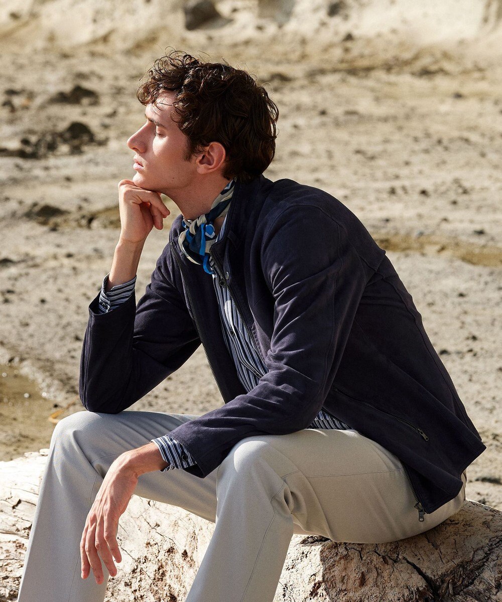 JOSEPH ABBOUD 【ウエストも伸びる！】オーガニックストレッチ パンツ 