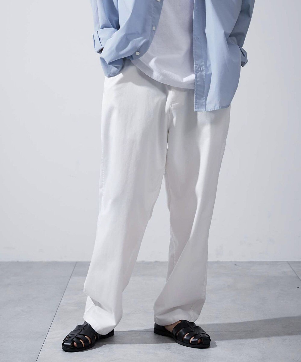 WEGO 【ユニセックス着用ITEM/ウエストゴム/手洗い可】チノイージーワイドパンツ 