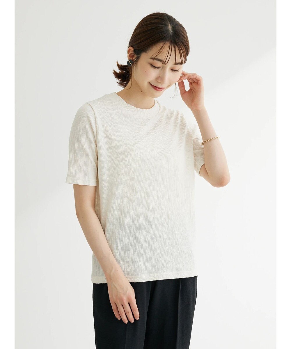 Green Parks BEST PRICE  ５分袖プリーツ加工プルオーバー 