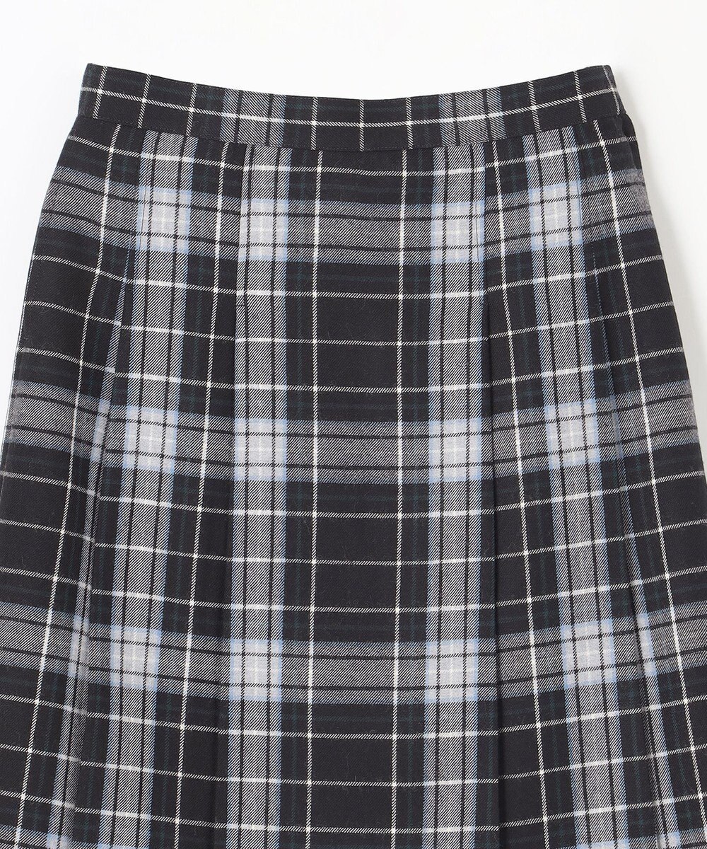 組曲 KIDS 【150-170cm】ウール綾チェック スカート（リボン付き） 