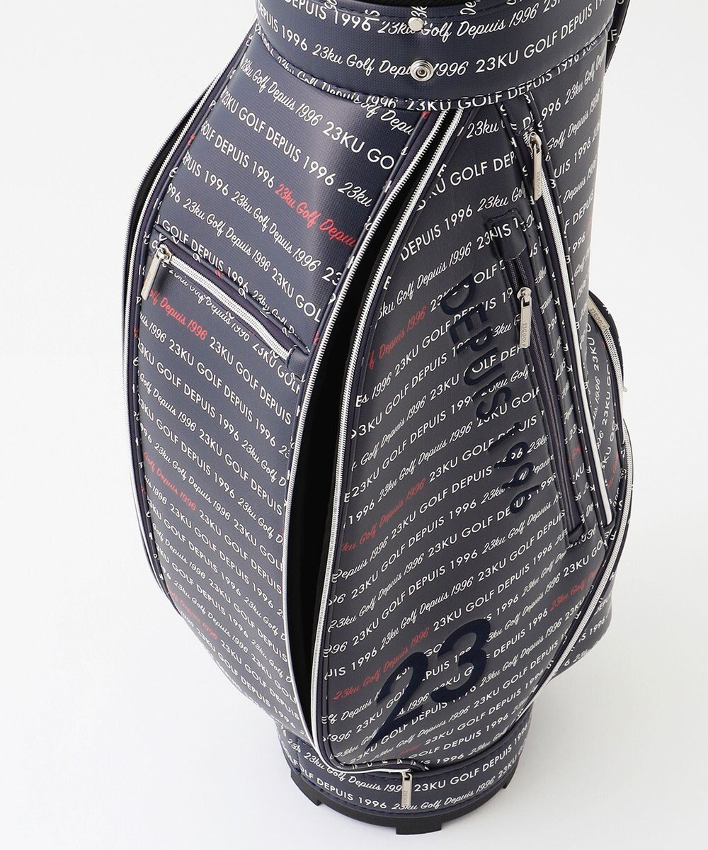 23区GOLF 【UNISEX】ロゴ総柄 キャディバッグ 