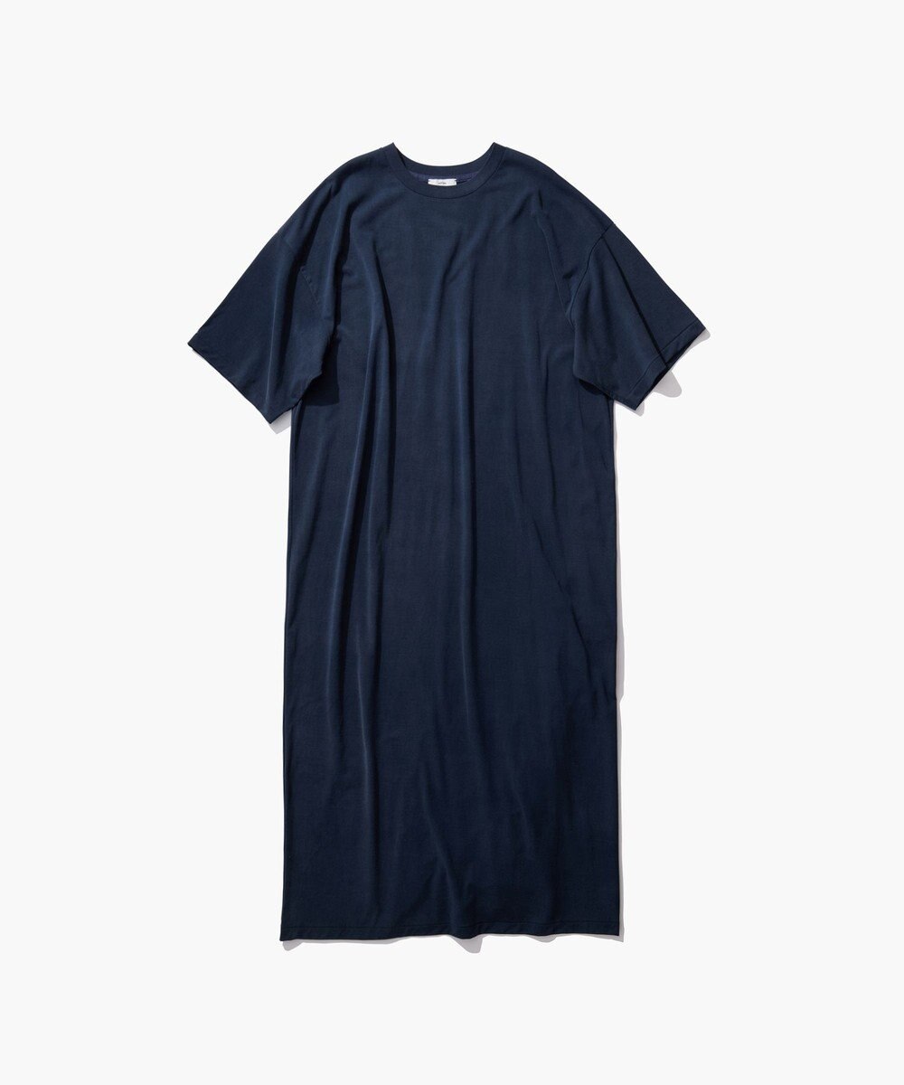 ATON HARD WASHED SUVIN | オーバーサイズＴシャツドレス 