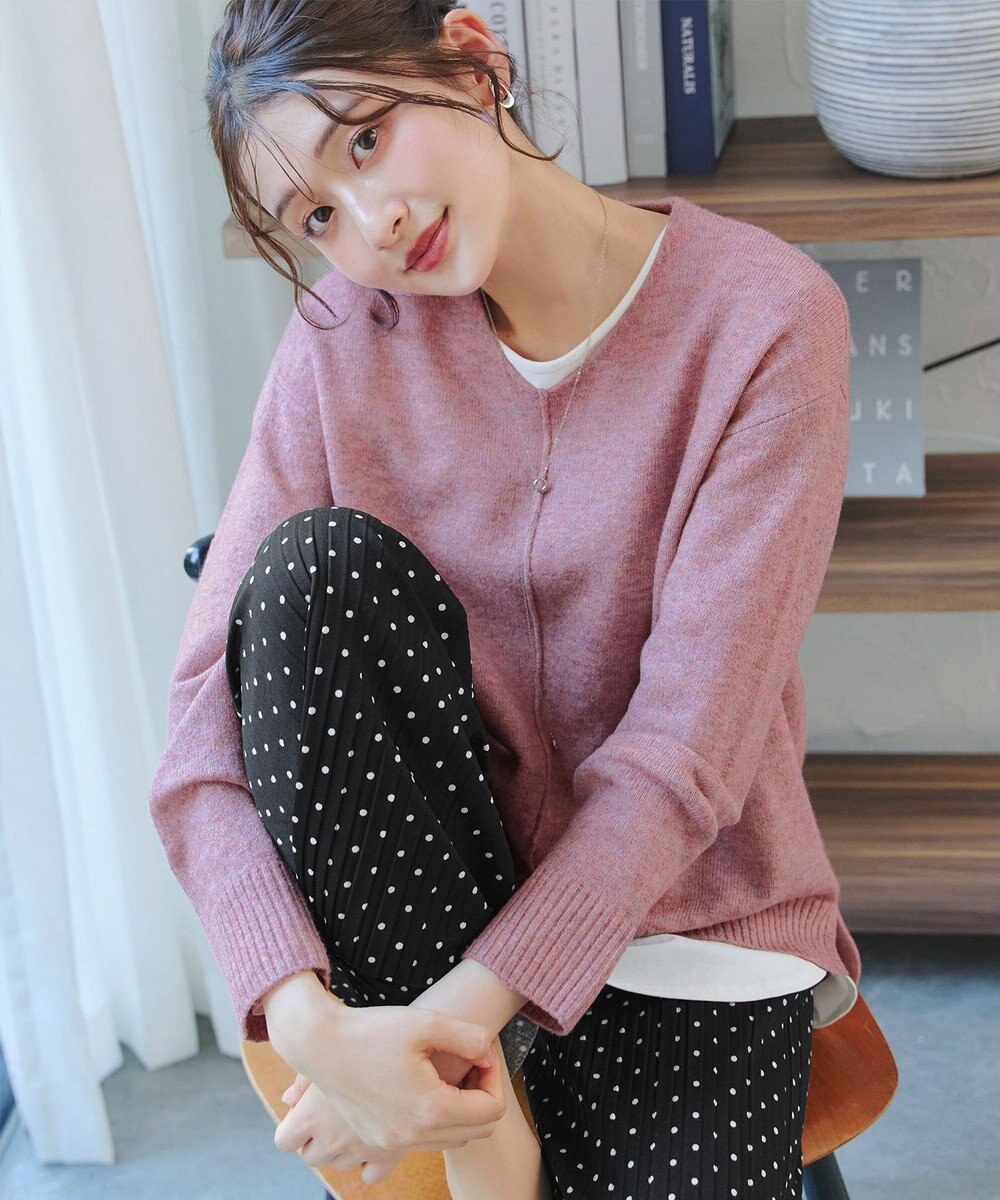 Tiaclasse 裏起毛ボックスプリーツパンツ 