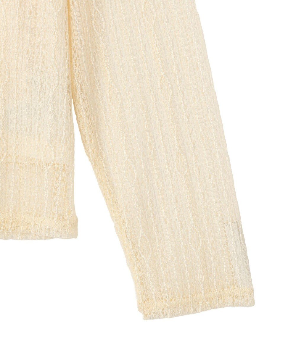 earth music&ecology レースドッキングボートネックプルオーバー 