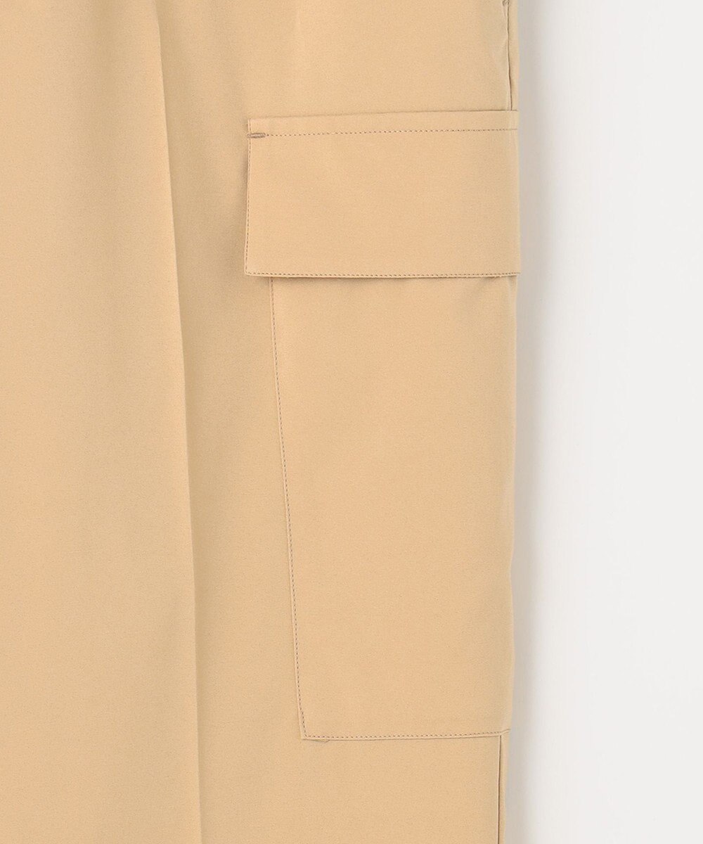 自由区 【洗える】撥水シルキーポプリン カーゴパンツ 