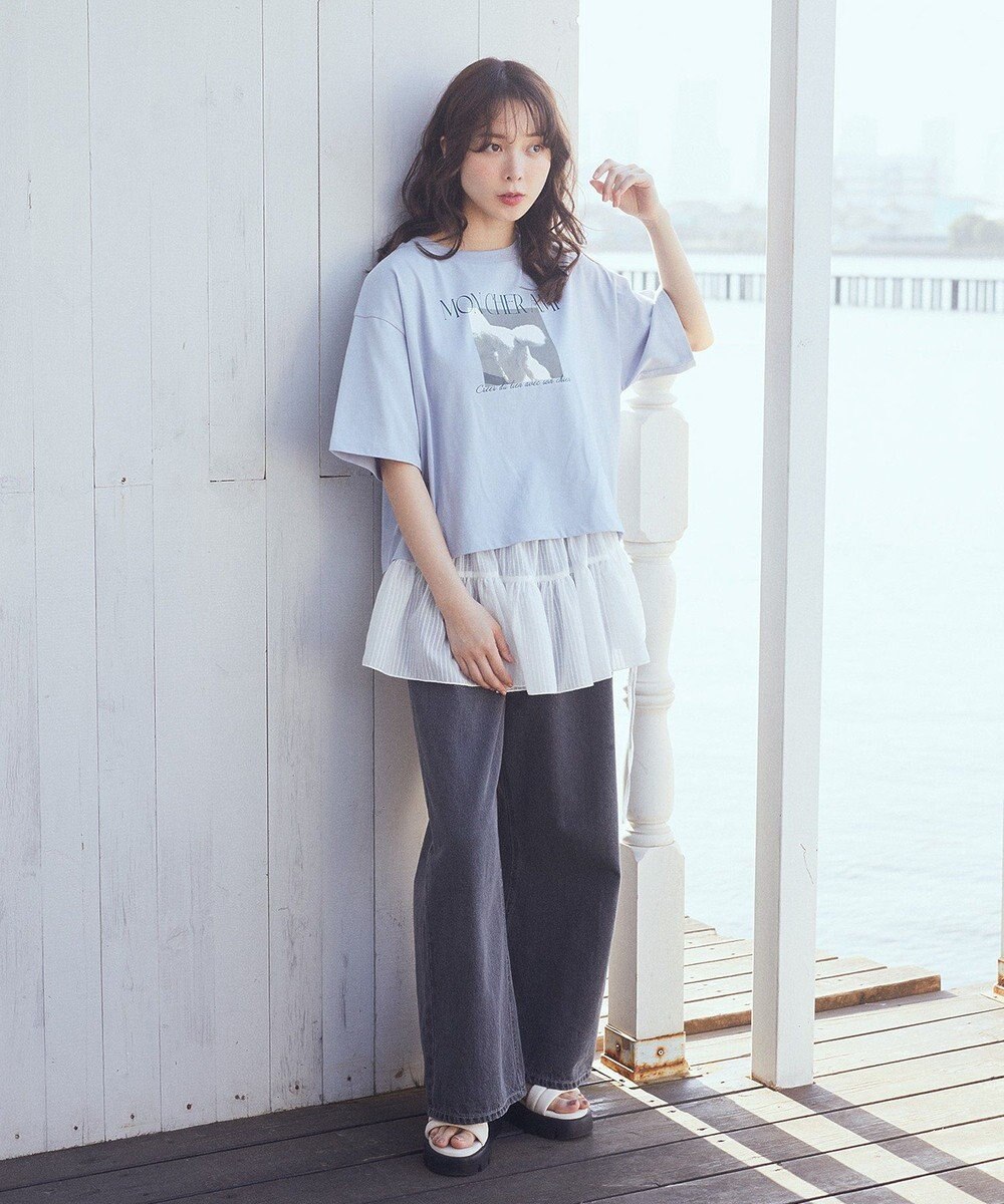 earth music&ecology 【接触冷感/洗濯機可】PhotoショートＴ 