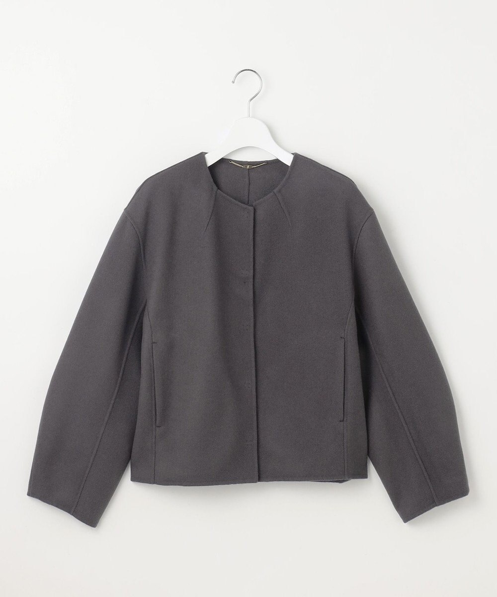 自由区 S ライトリバーノーカラー ジャケット 