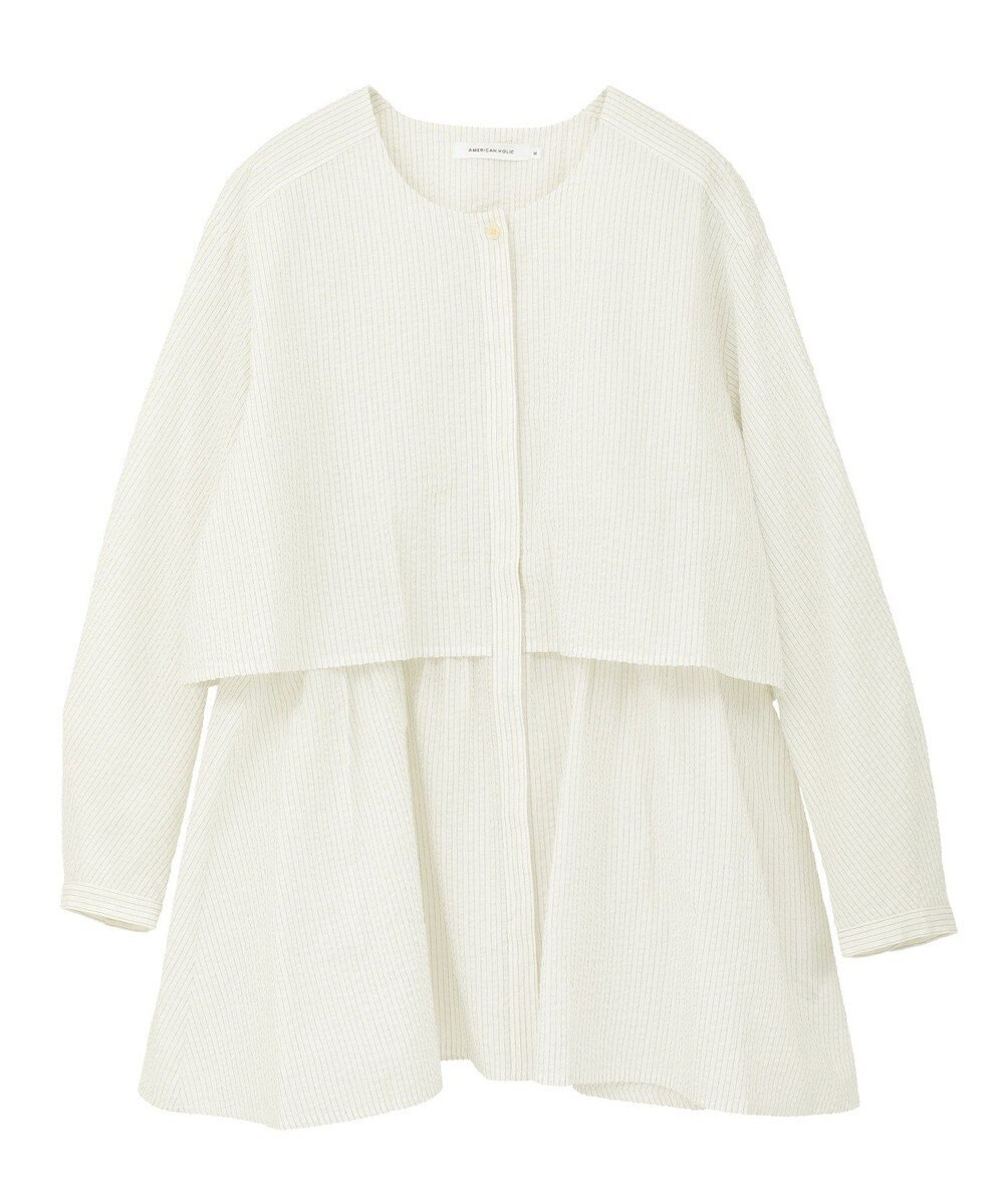 AMERICAN HOLIC サッカーティアードブラウス 