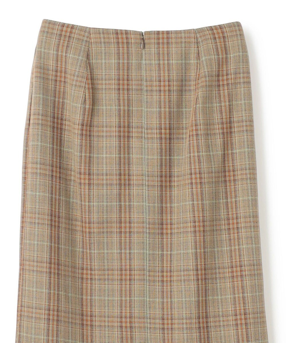 BEIGE， SELMA / チェックウールラッフルスカート 