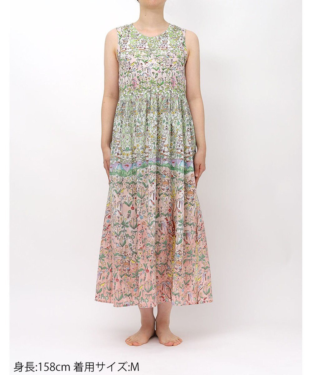 tsumori chisato SLEEP ツモリチサト ワンピース 綿100%(スカート） パッド入り ノースリーブ ロング丈 レディース UNT114 /ワコール 