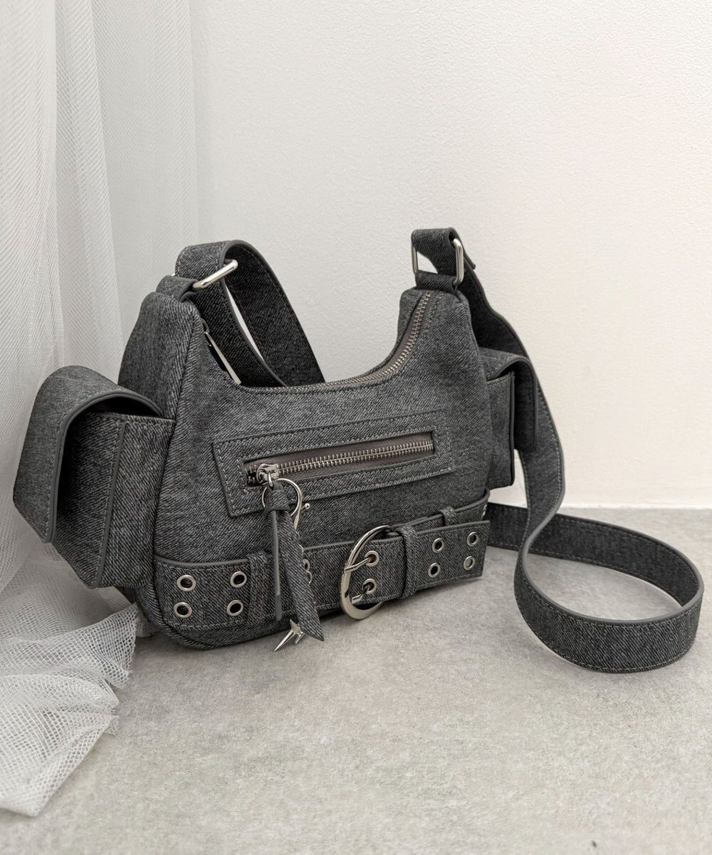 WEGO キラキラチャーム付きベルトショルダー 