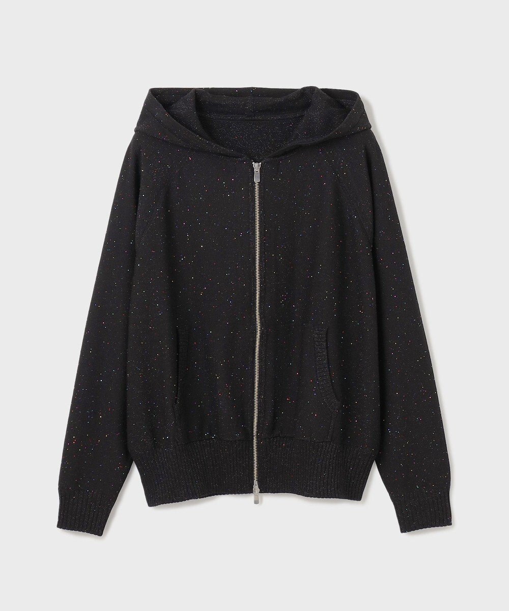 GRACE CONTINENTAL スパンコールニットパーカー 