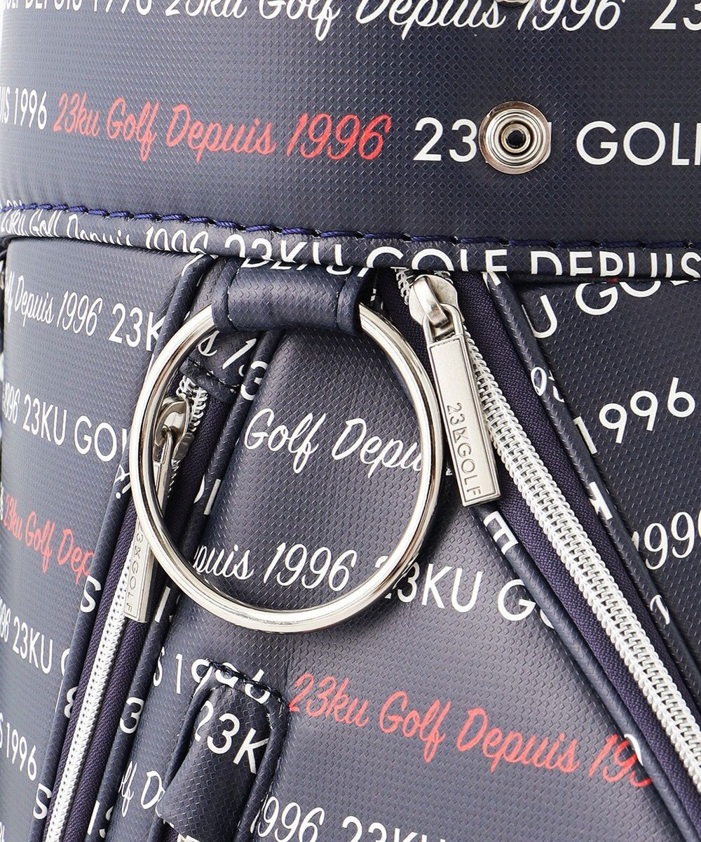 23区GOLF 【UNISEX】ロゴ総柄 キャディバッグ 