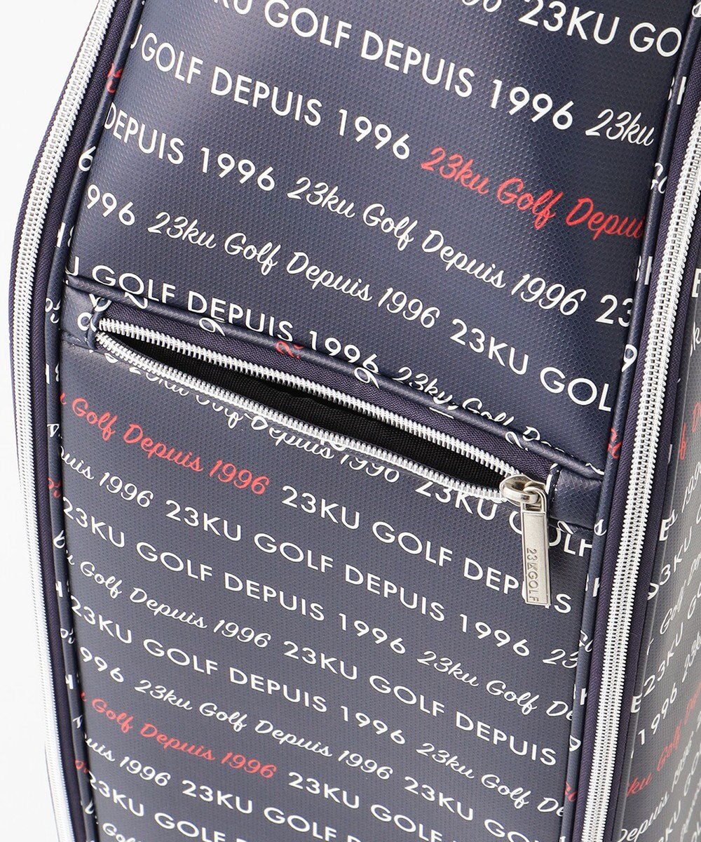 23区GOLF 【UNISEX】ロゴ総柄 キャディバッグ 