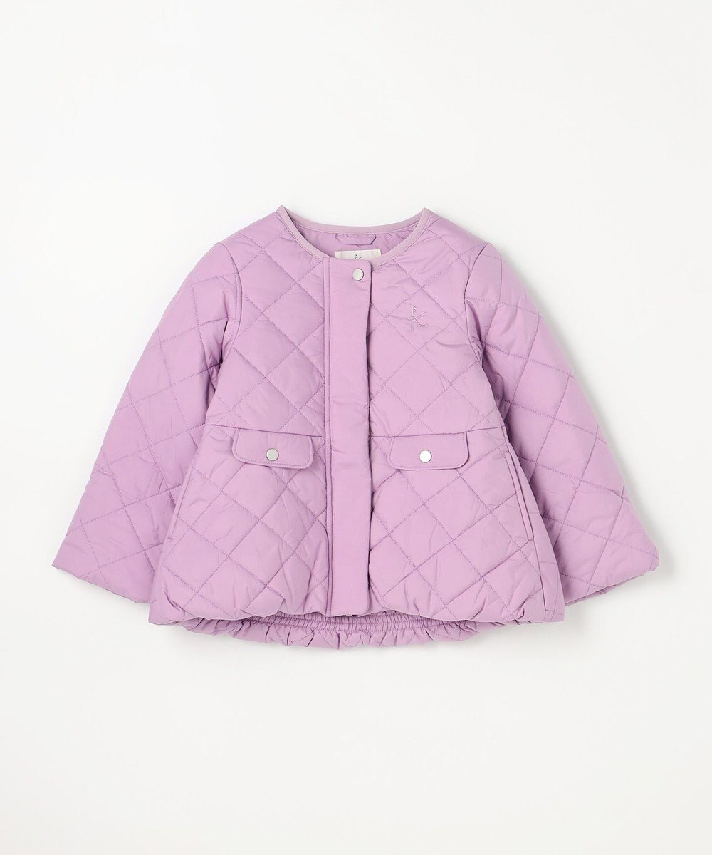 組曲 KIDS 【110-140㎝】マフラー付き中綿キルト アウター 