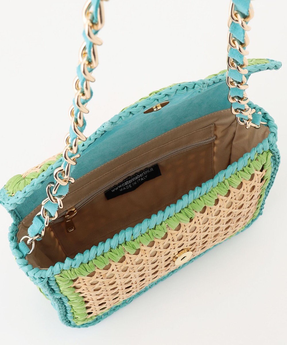 GRACE CONTINENTAL Caterina bertini チェーンカゴバッグ 