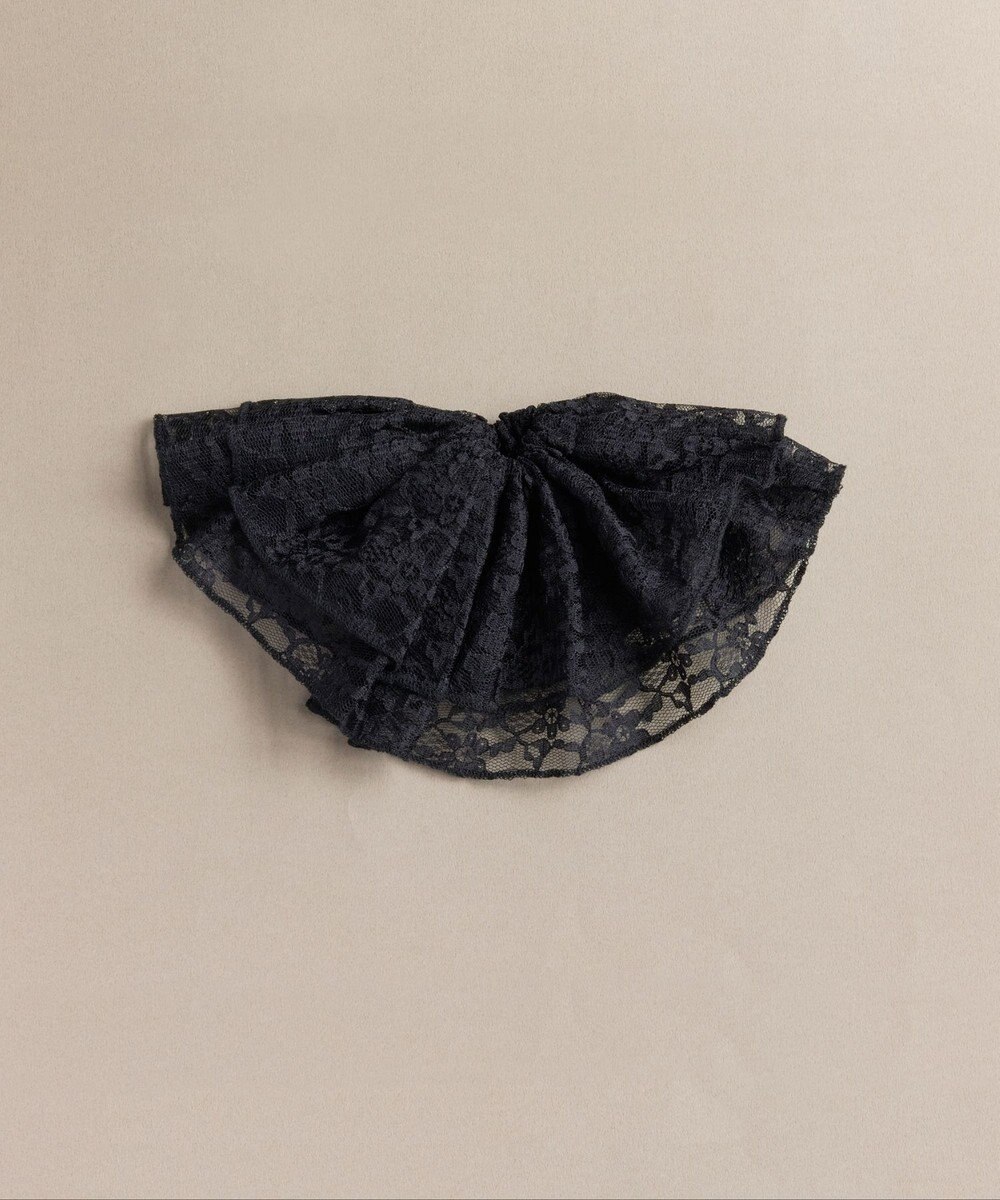 Phoebe ビッグフリルシュシュ　ブラック 