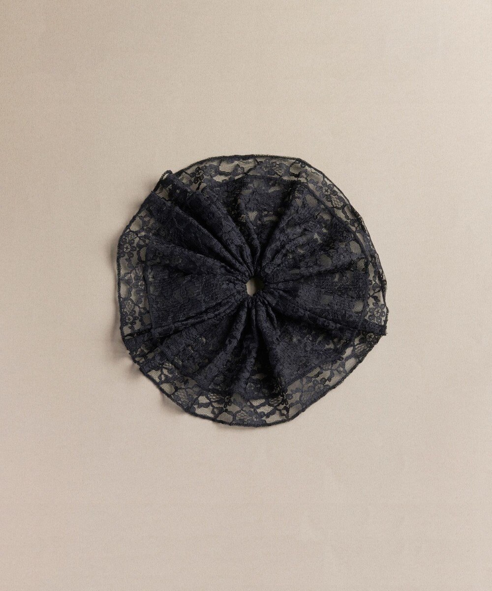 Phoebe ビッグフリルシュシュ　ブラック 