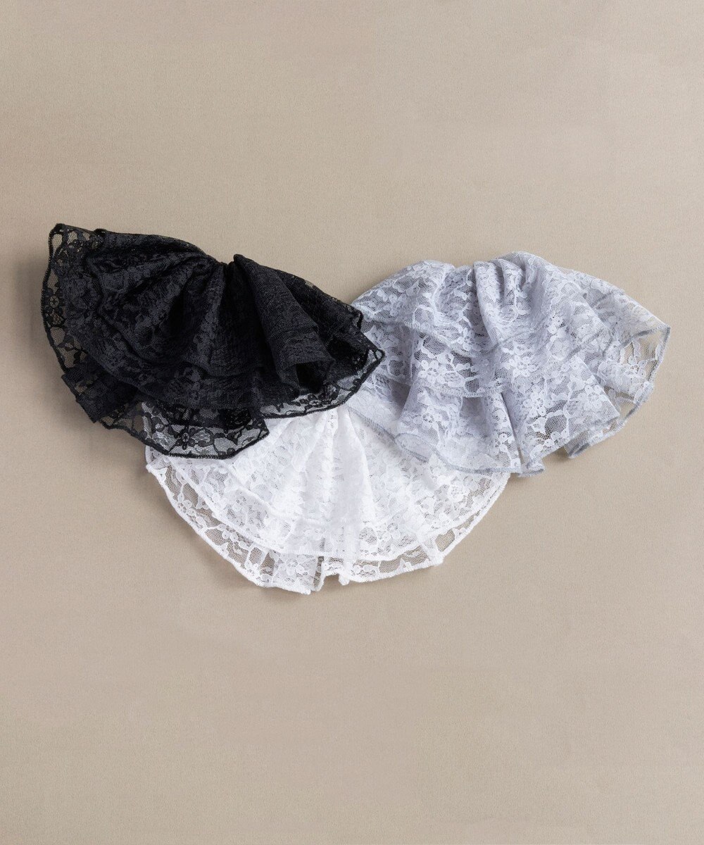 Phoebe ビッグフリルシュシュ　ブラック 