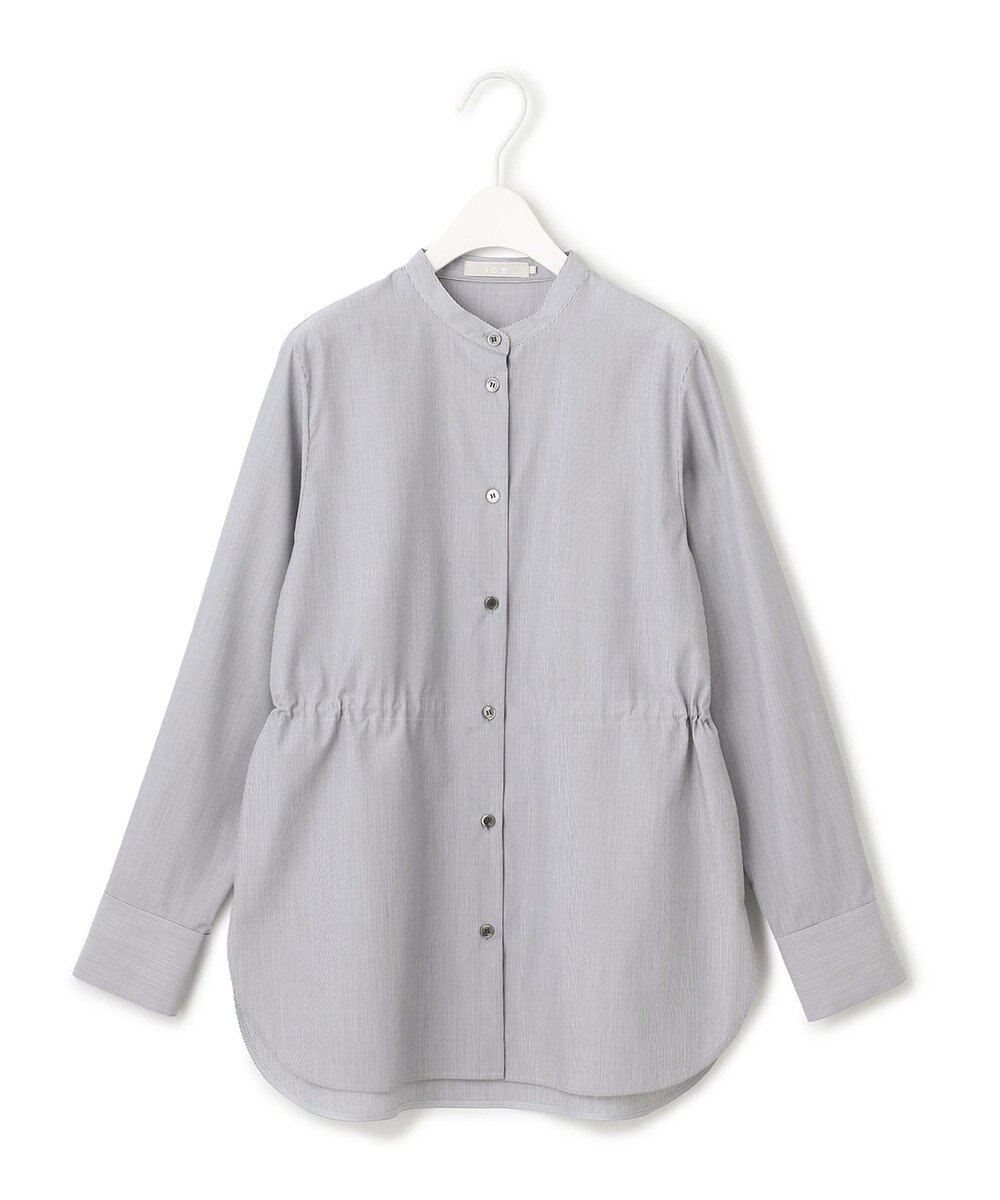 ICB 【洗える】 クリーンブロード バンドカラーシャツ 