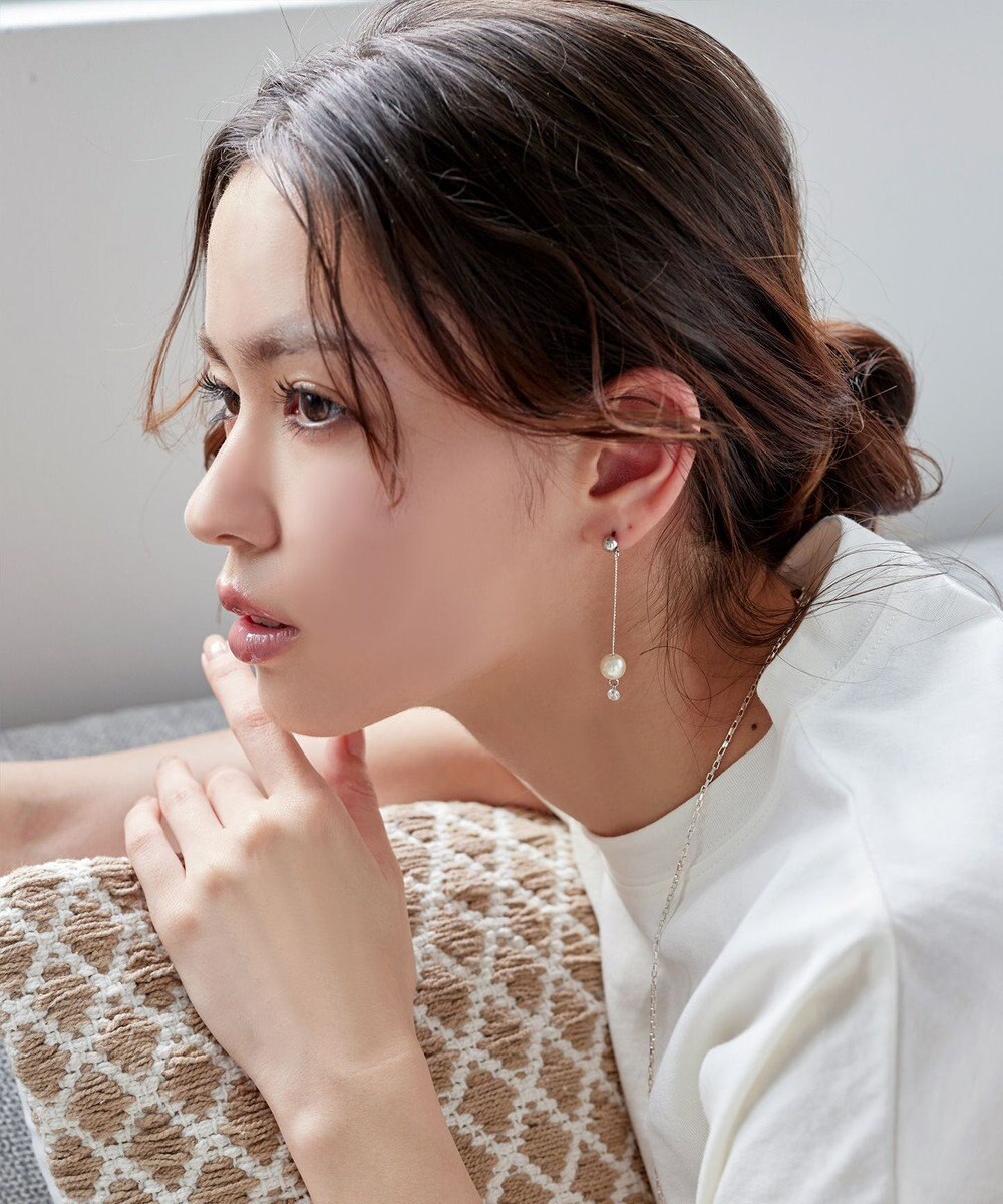 Tiaclasse パールロングピアス 
