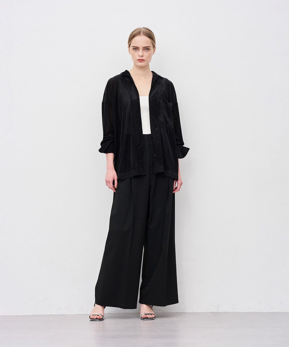 uncrave TRツイル ワイドトラウザー 