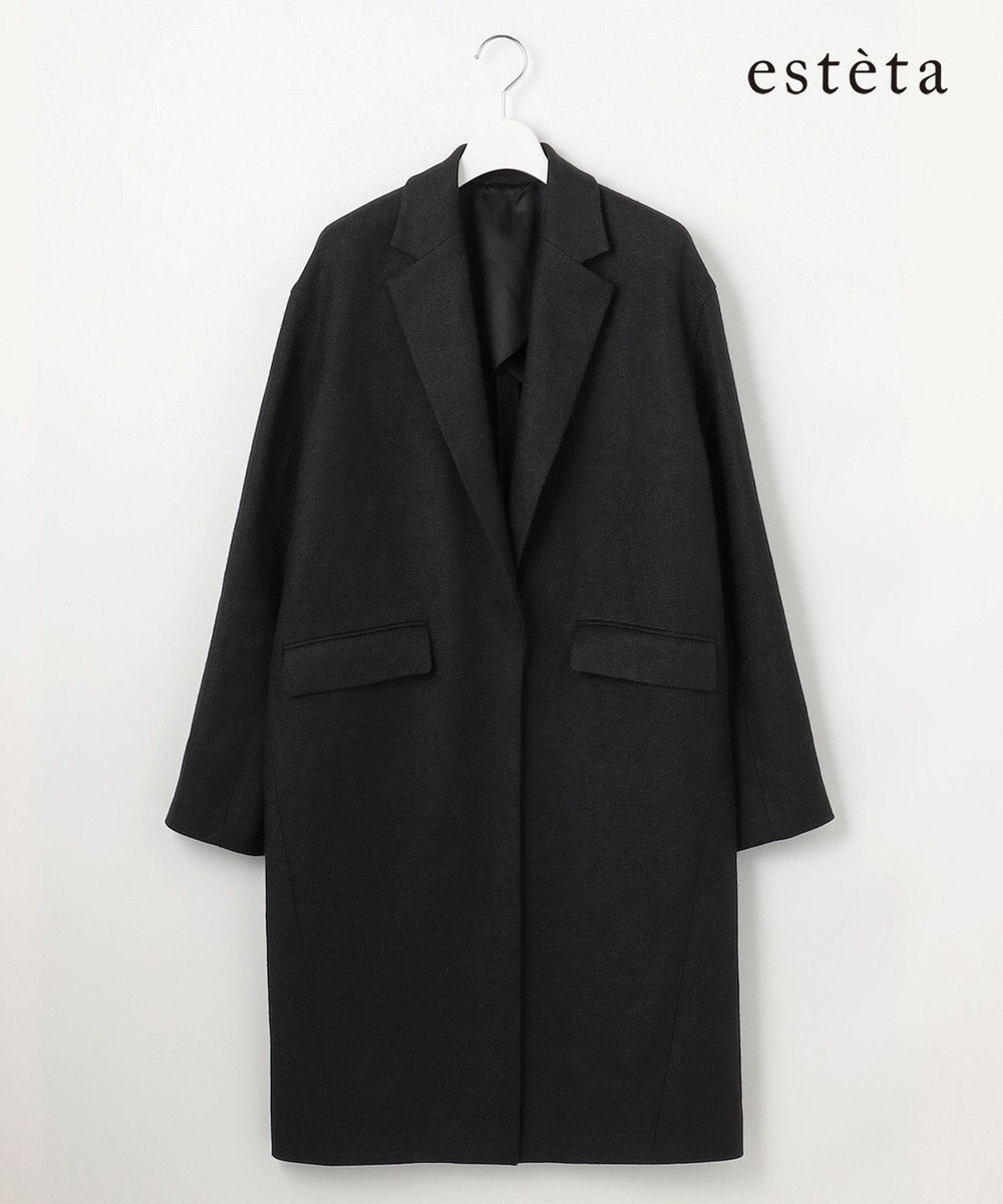 23区 【エステータ】シルクリネン チェスターコート 