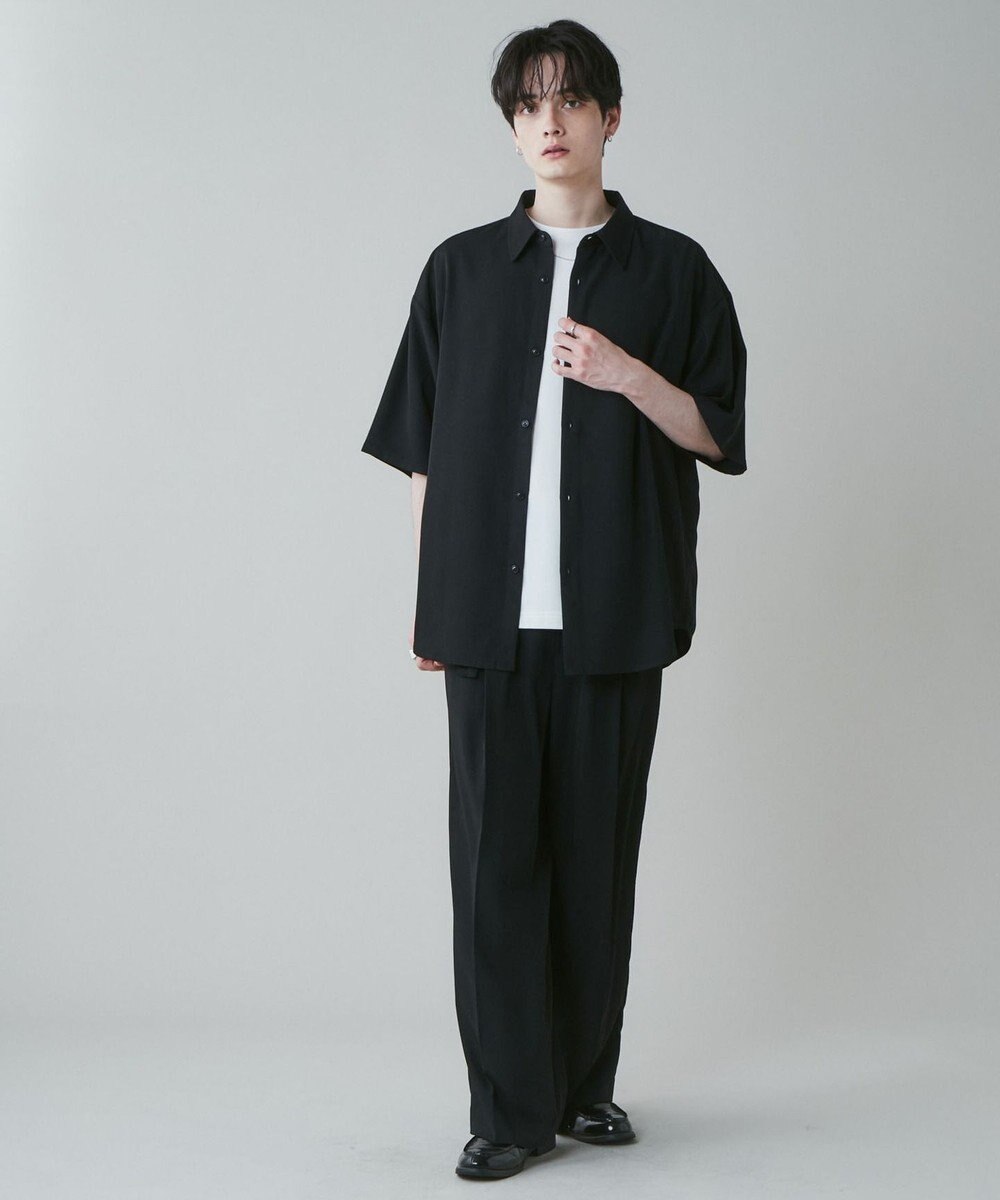 WEGO トロミ　ベルト付きワイドスラックス 