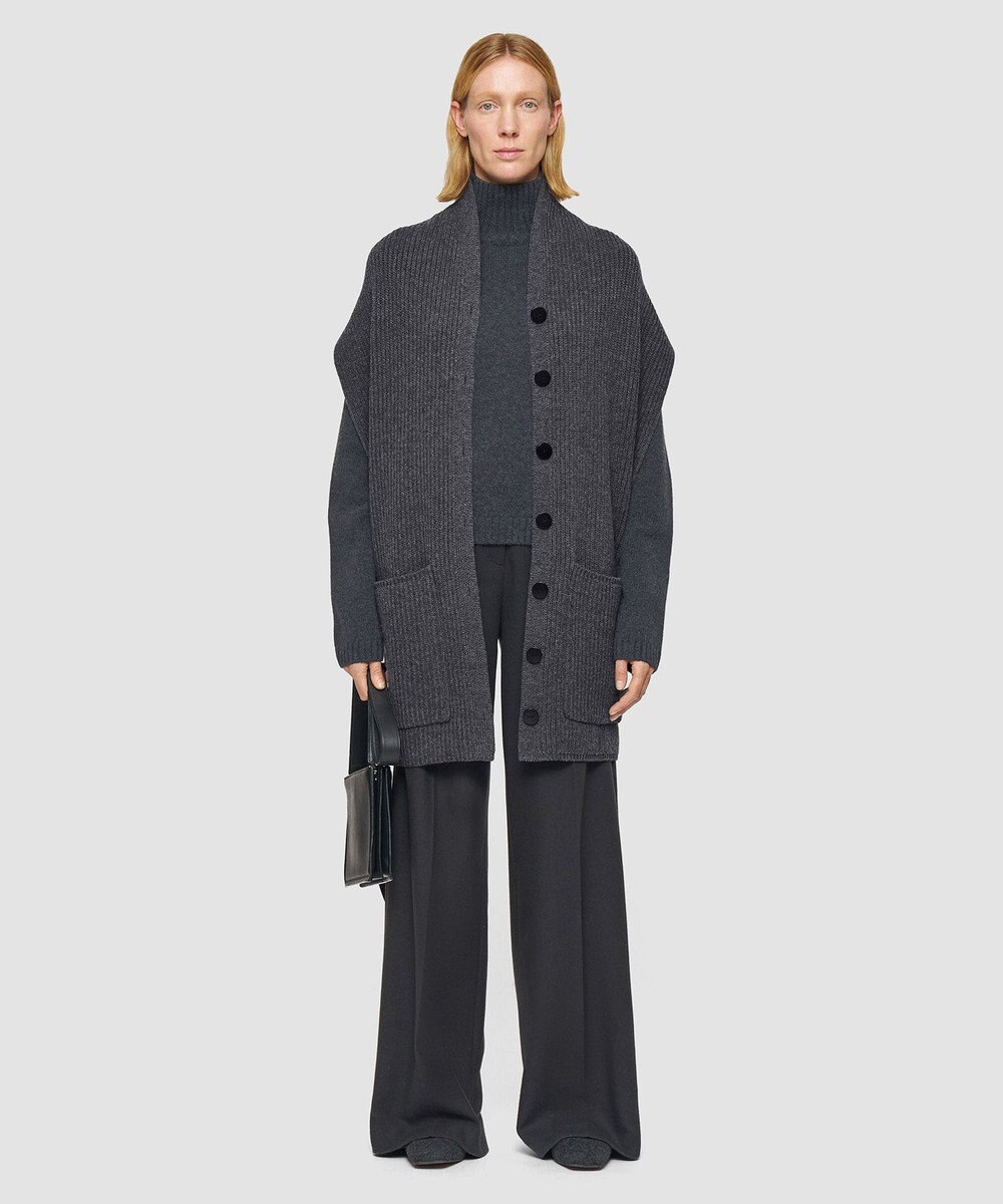 JOSEPH ニューカーディガンステッチボタンスカーフ 