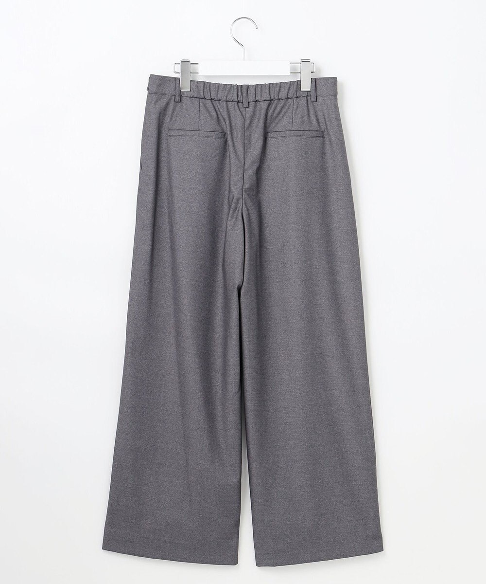 J.PRESS LADIES L 【洗える】T/Rウォッシャブルギャバ ワイド パンツ 