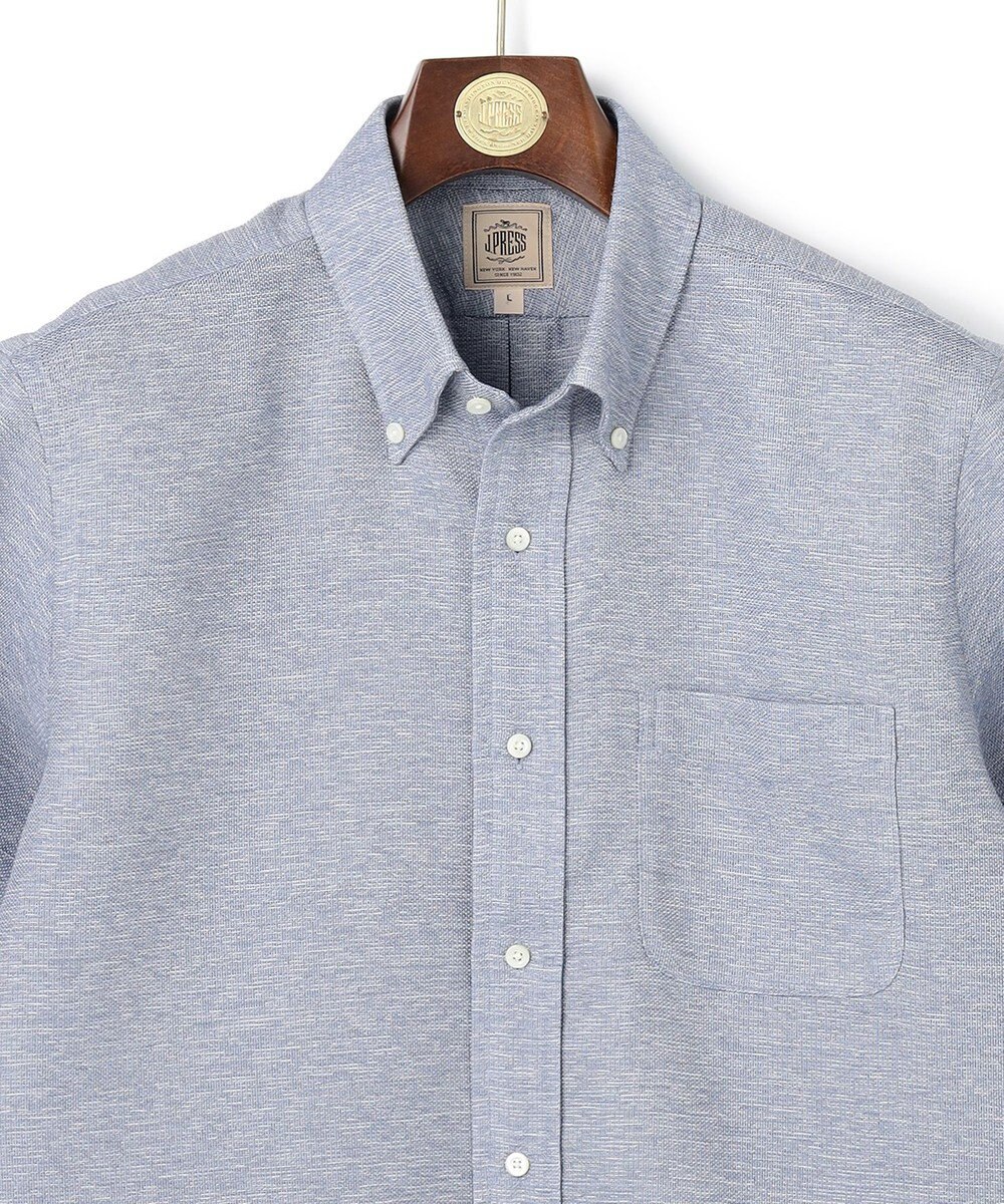J.PRESS MEN 【WEB・一部店舗限定】ブリーザブルレノクロス 半袖シャツ / B.D. 
