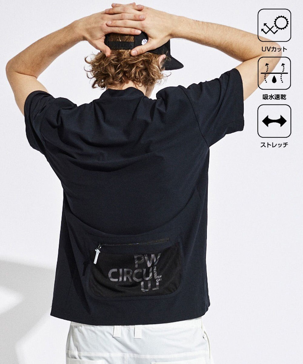 PW CIRCULUS 【UVカット / 吸水速乾 / 伸縮性抜群】【MEN】メッシュポケットモック 