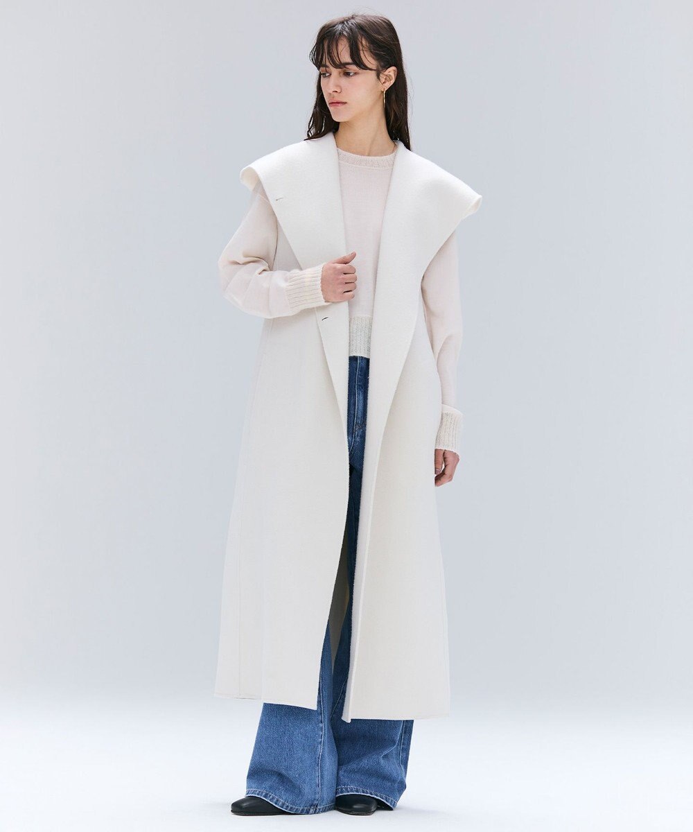 BEIGE， 【洗える】LA MONNAIE / モヘアMIXクルーネックニット 