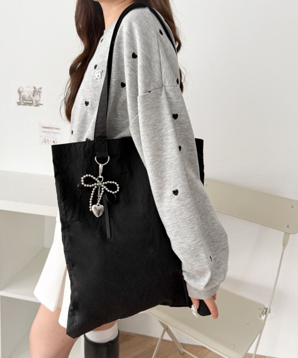 WEGO チャーム付きA4トートバッグ 