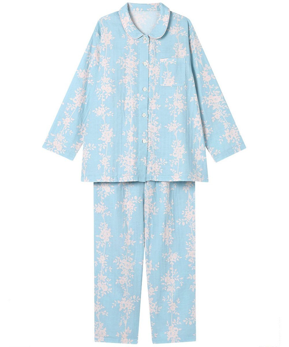 Wing パジャマ 長袖 長ズボン 綿100%(本体) レディース EP7041 ウイング／ワコール 