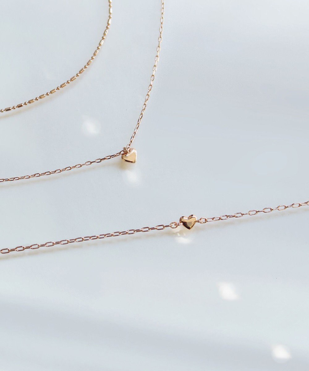 Phoebe 【金属アレルギー対応】2setスウィートハートネックレス　シャンパンゴールド 
