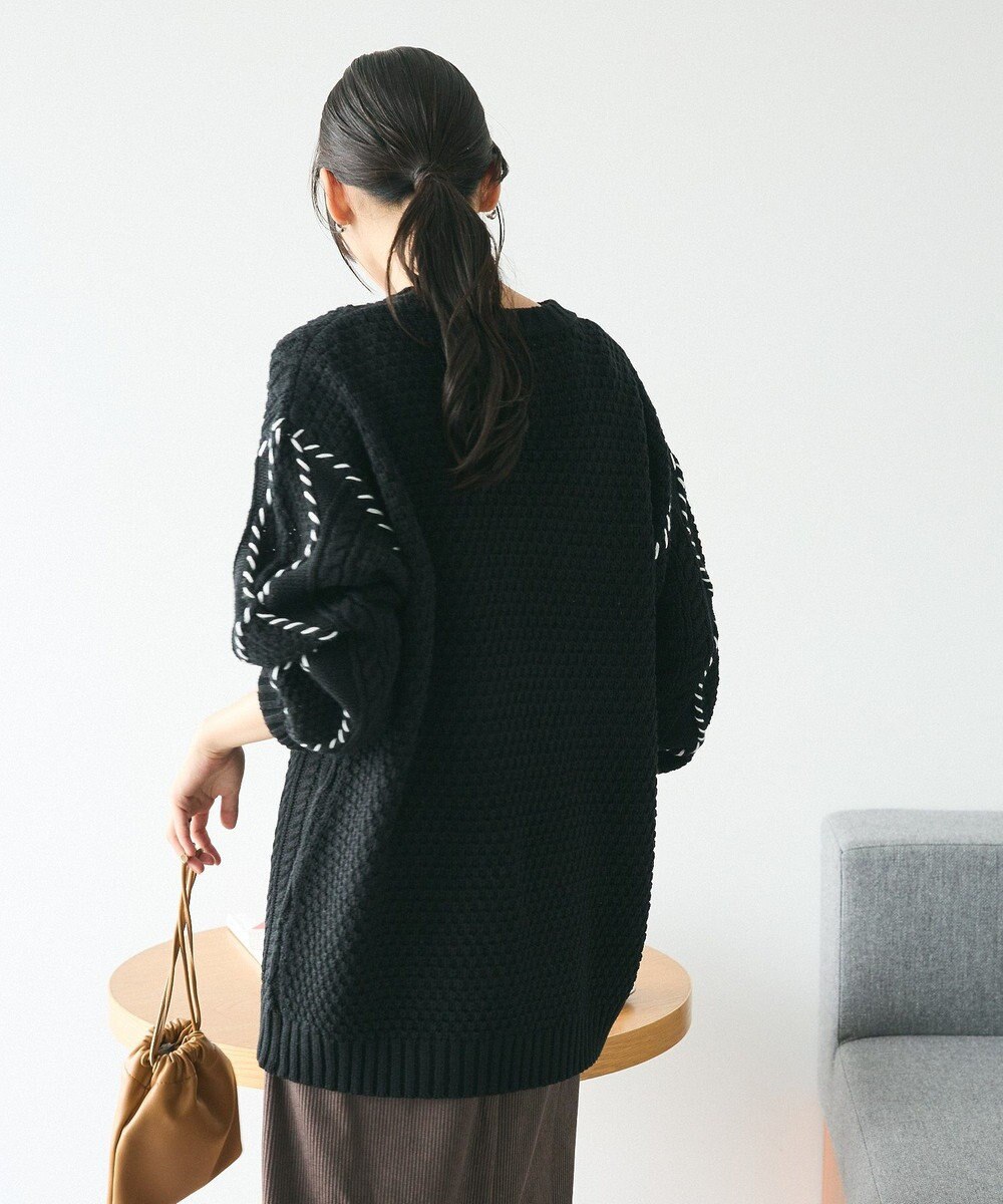 CRAFT STANDARD BOUTIQUE ハンドステッチケーブルニットチュニック 