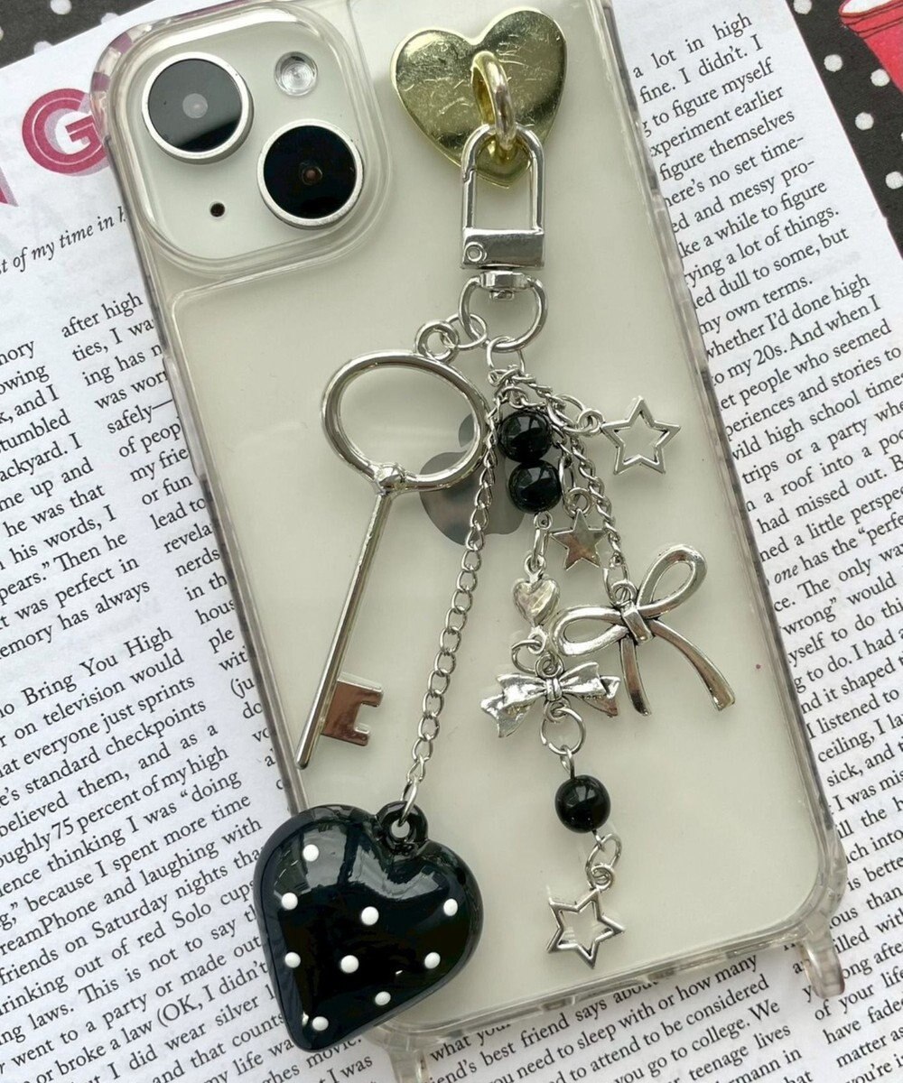 WEGO ドットハートキーホルダー 