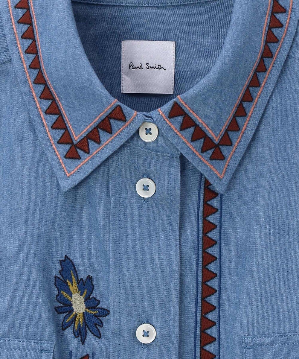 Paul Smith La Peche エンブロイダリーデニム シャツ 