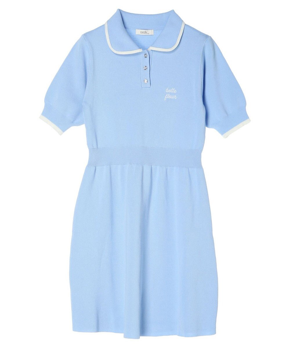 earth music&ecology ワンポイントポロワンピース 