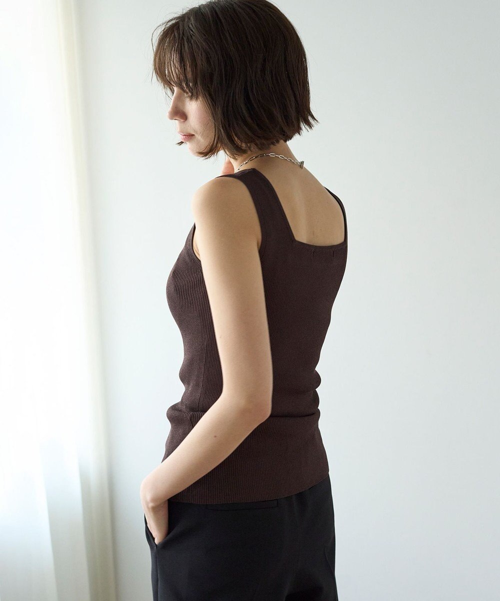 UNFILO スゴ機能 リブタンクトップ 