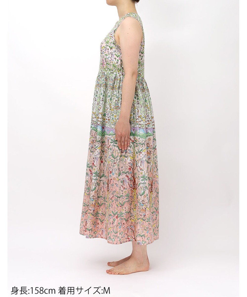 tsumori chisato SLEEP ツモリチサト ワンピース 綿100%(スカート） パッド入り ノースリーブ ロング丈 レディース UNT114 /ワコール 