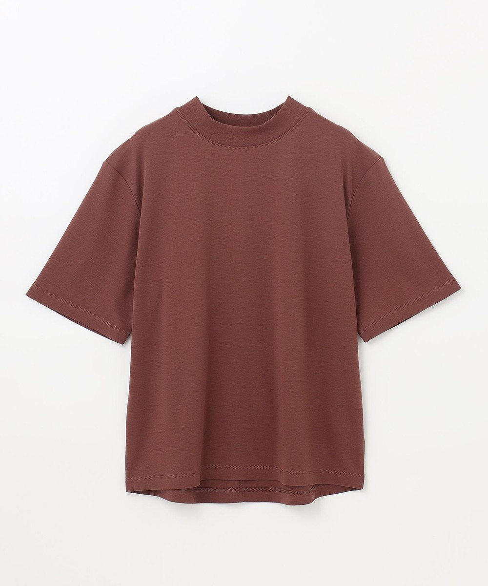 ANY 【UVケア】ビューティーベーシックモックネック半袖プルオーバー 