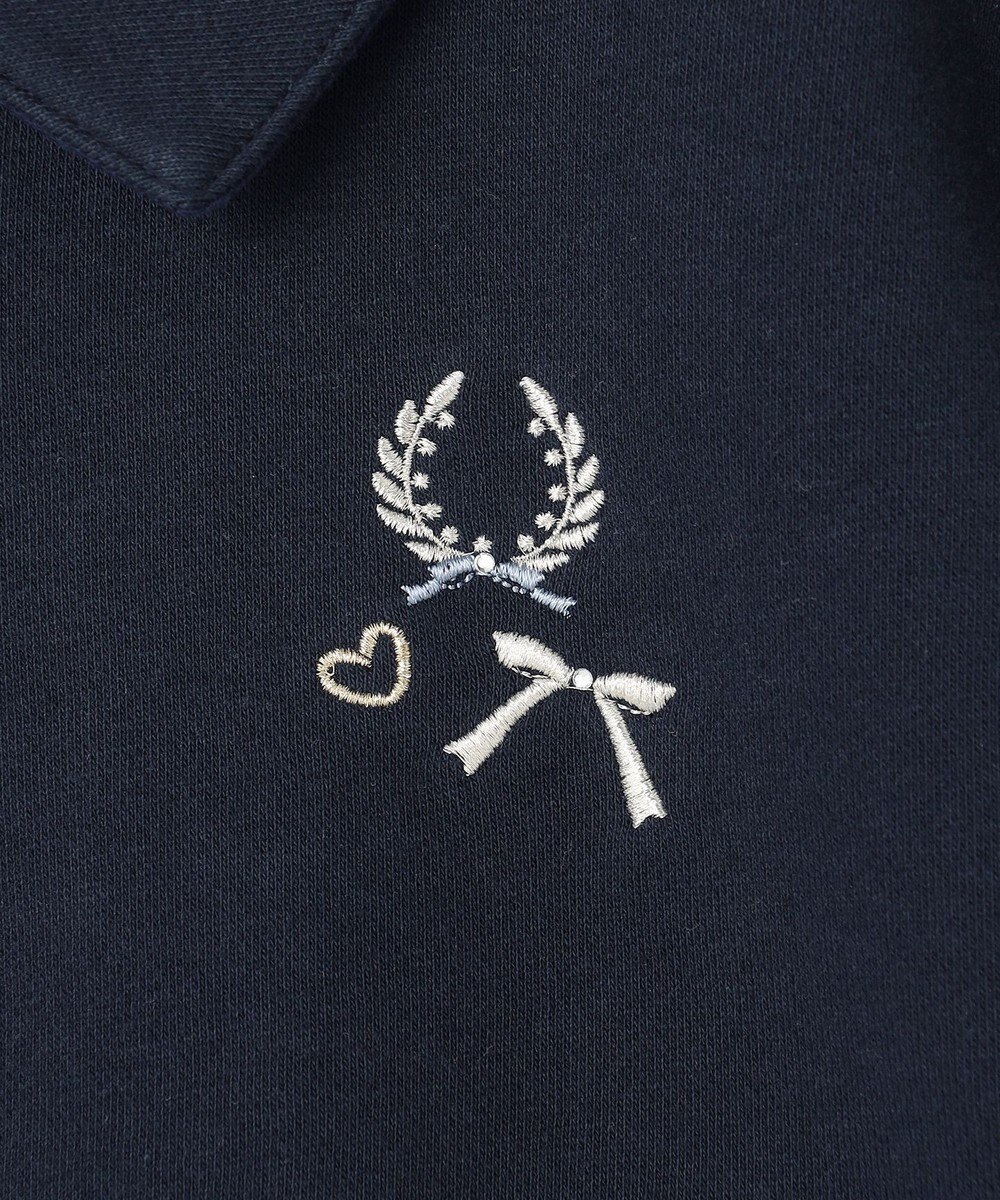 組曲 KIDS 【150-160㎝】ラウンドカラージップアップパーカー 