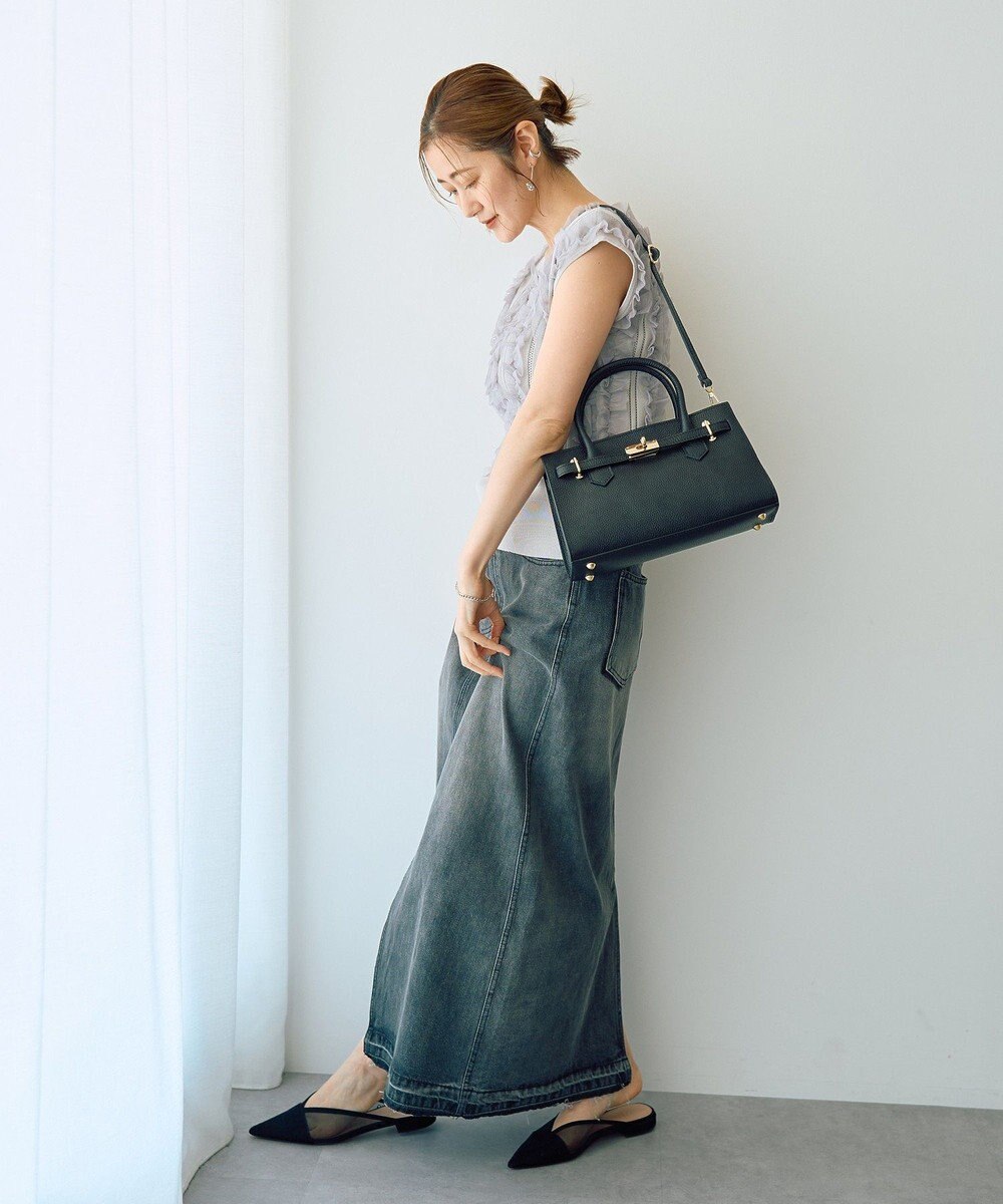 YECCA VECCA ロングデニムスカート 