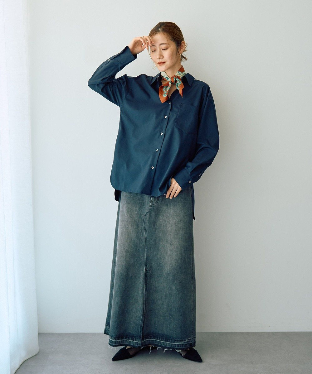 YECCA VECCA ロングデニムスカート 