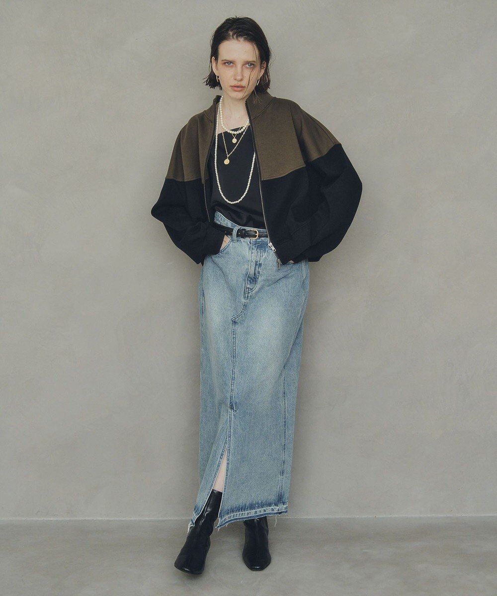 YECCA VECCA ロングデニムスカート 