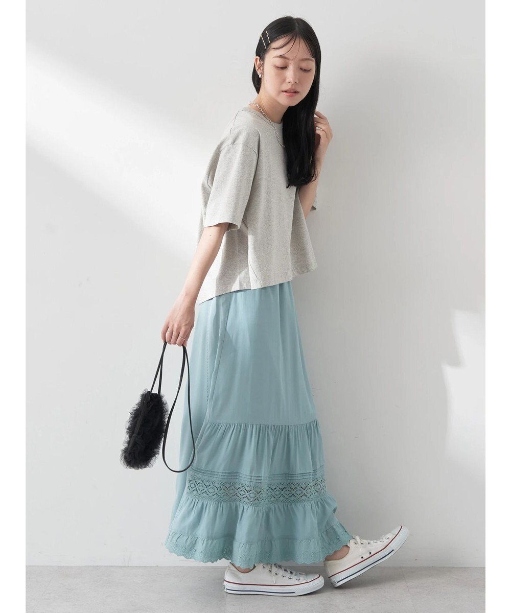 earth music&ecology バックタッククロップドＴ 