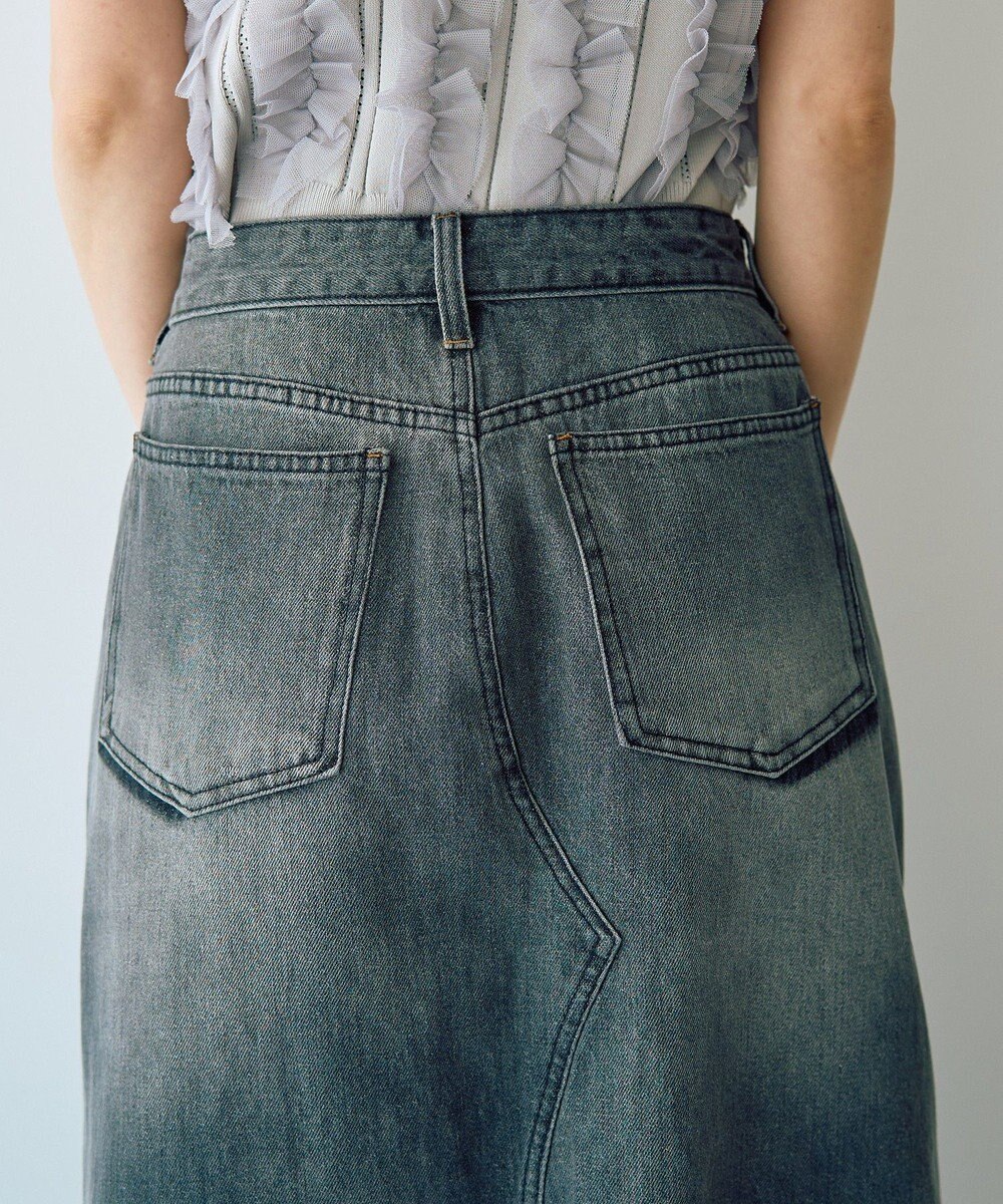 YECCA VECCA ロングデニムスカート 