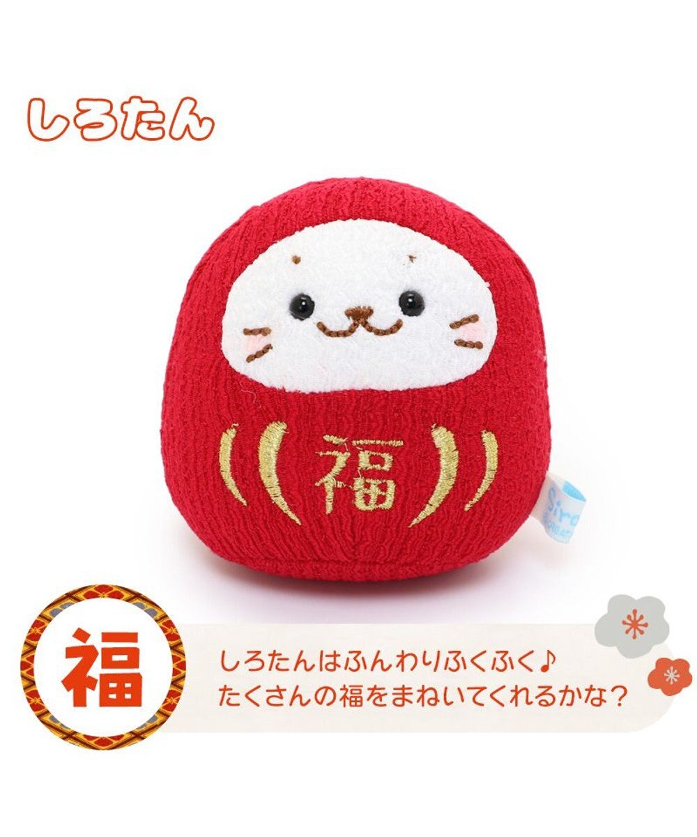 Mother garden しろたん 手のり ちりめん だるま マスコット ちびちびマスコット 8cm 【単品】 